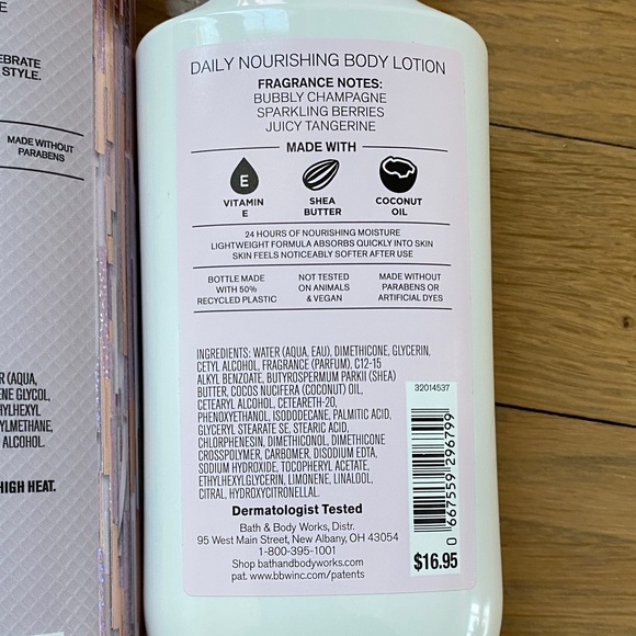 Bath & Body Works Champagne Toast Body Care Trio - Pink and White - Picture 8 of 8